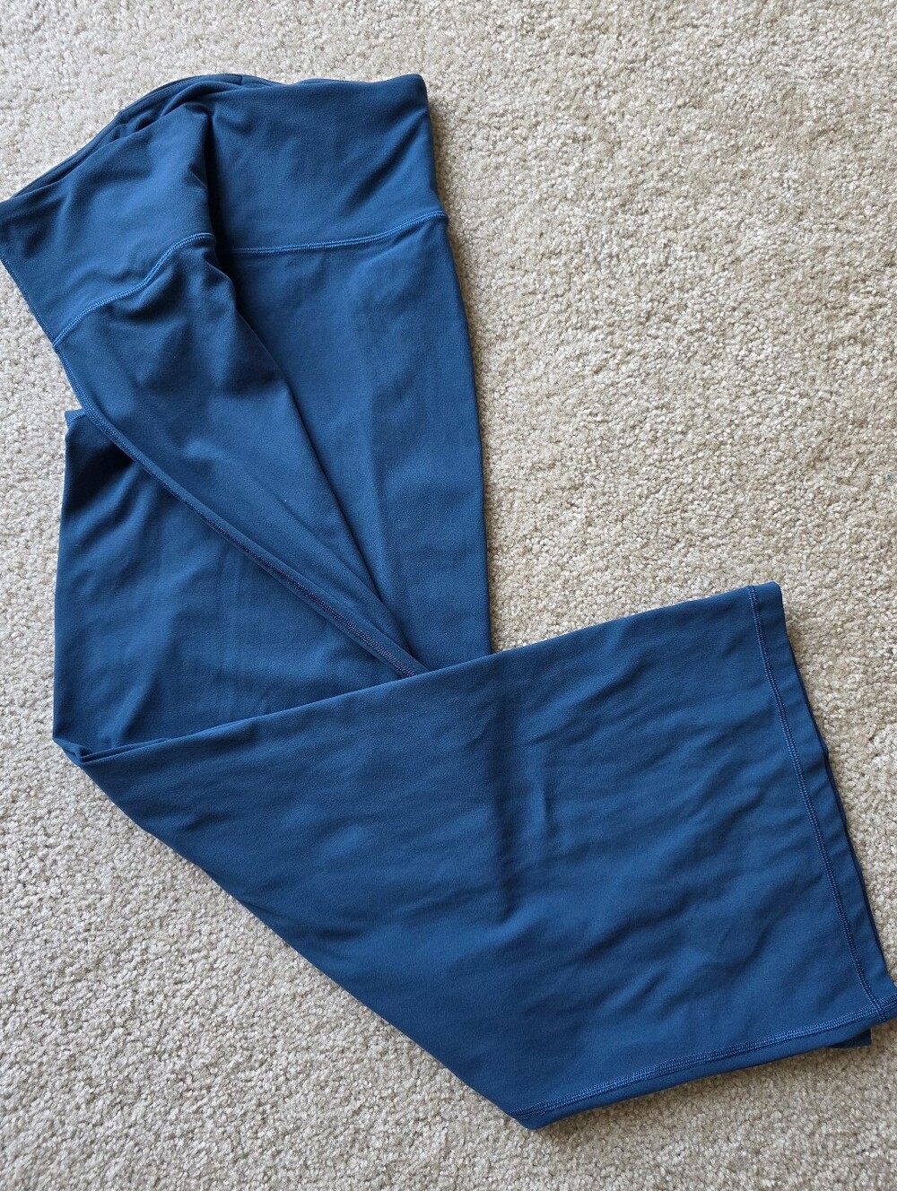 Athleta‎ Wide-Leg High Waist Pants - Teal Size Medium Petite - Picture 3 of 12